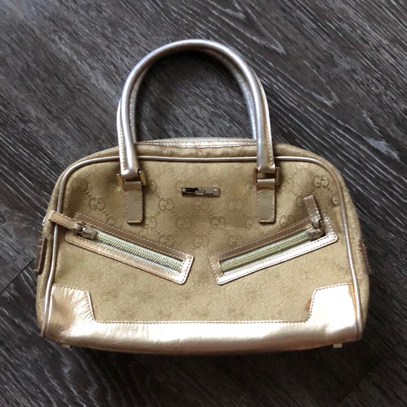 Vintage Gold Gucci Doctor style bag - Picture 1 of 4